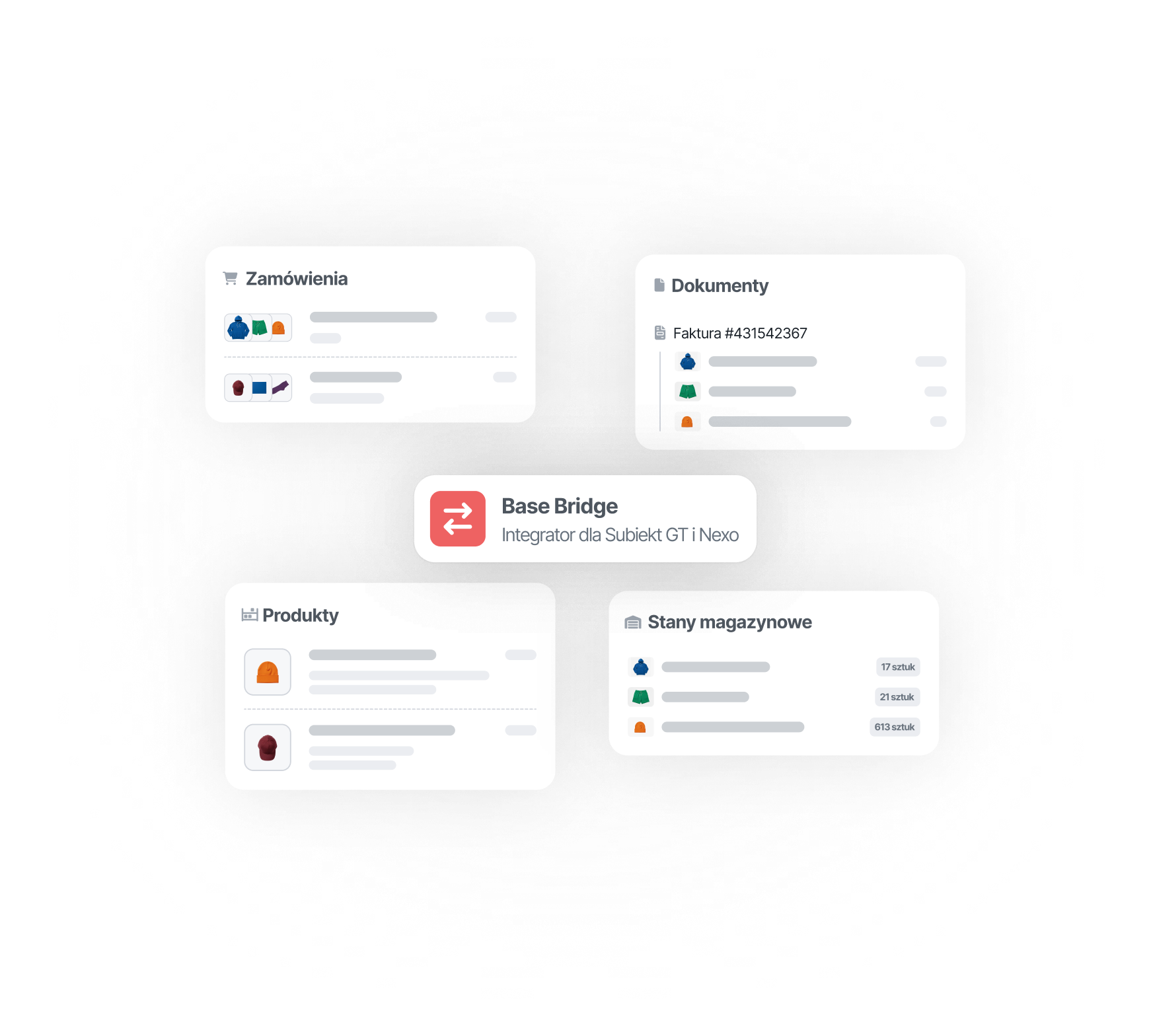 Base Bridge - podgląd modułów integracji