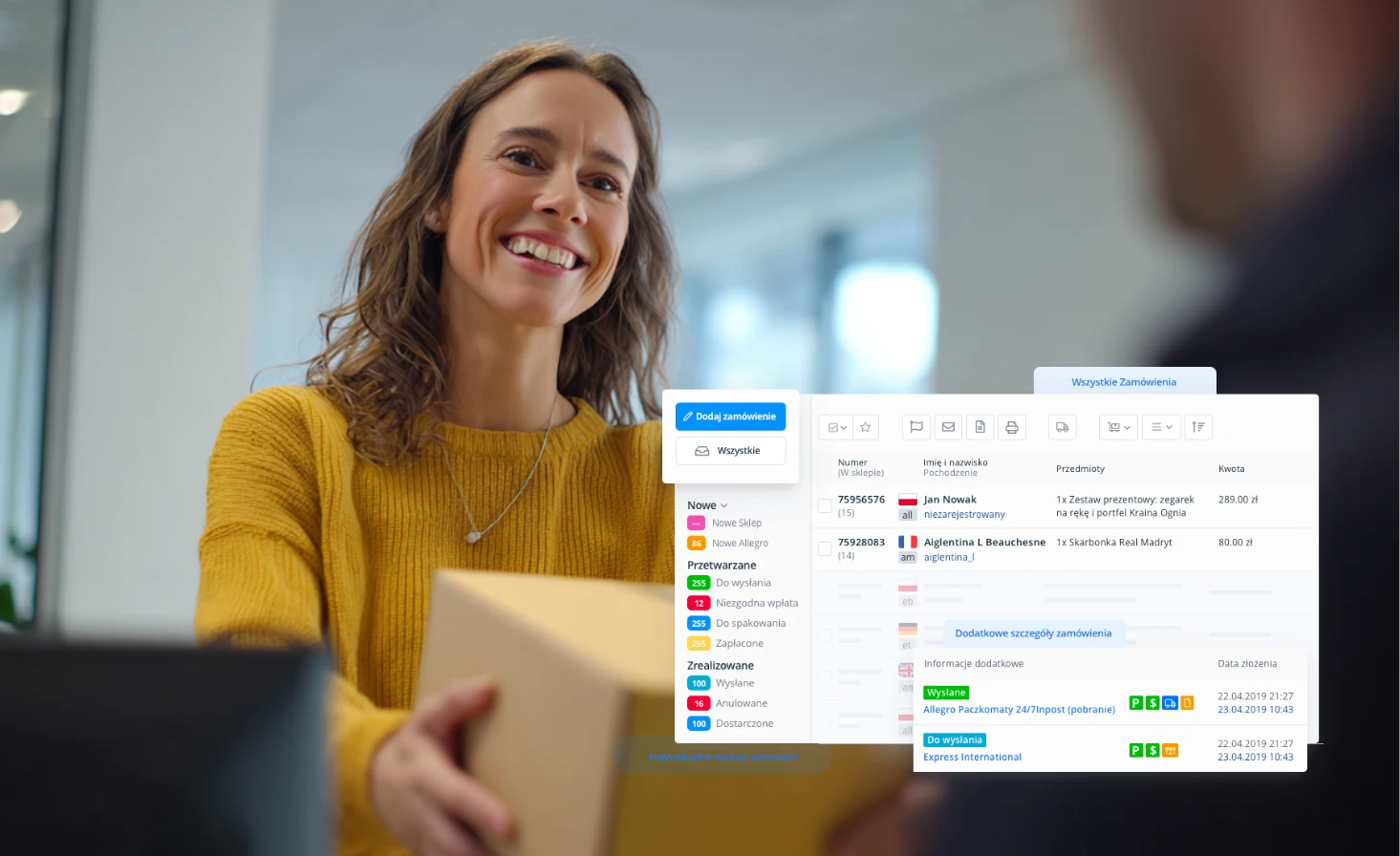 Zoptymalizuj pakowanie i nadawanie paczek