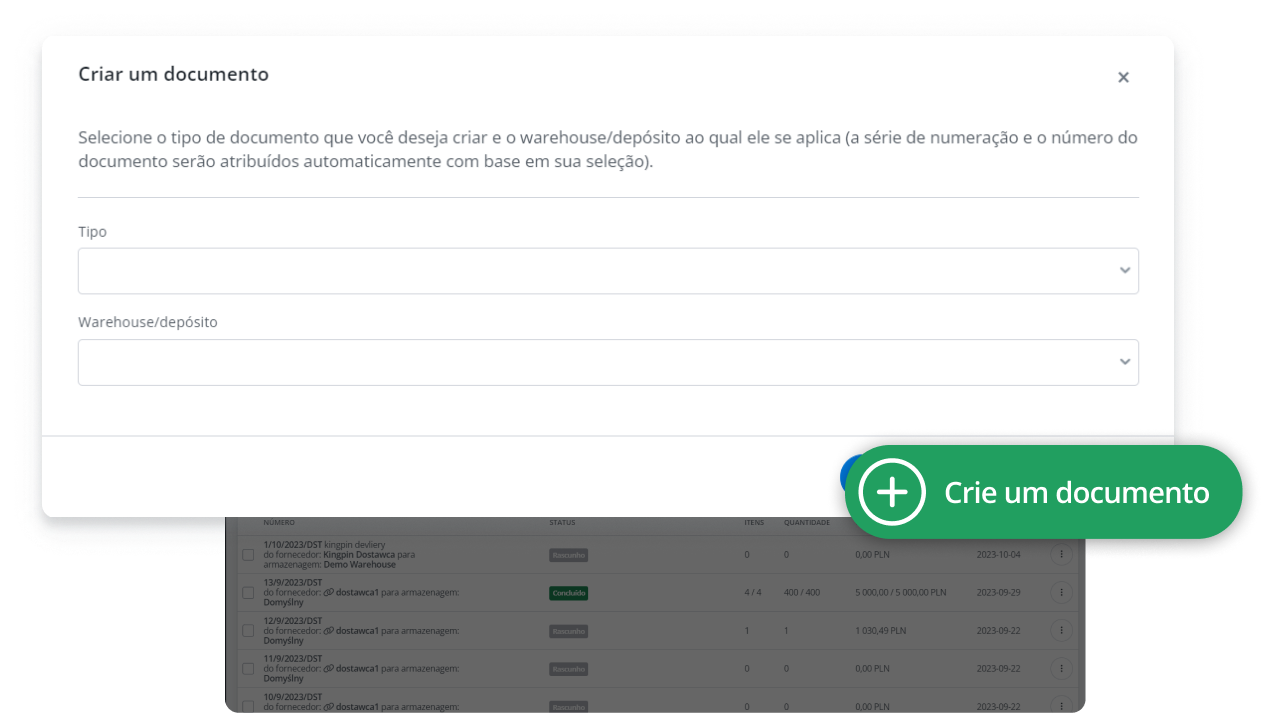 Gerenciador de Produtos como um ERP