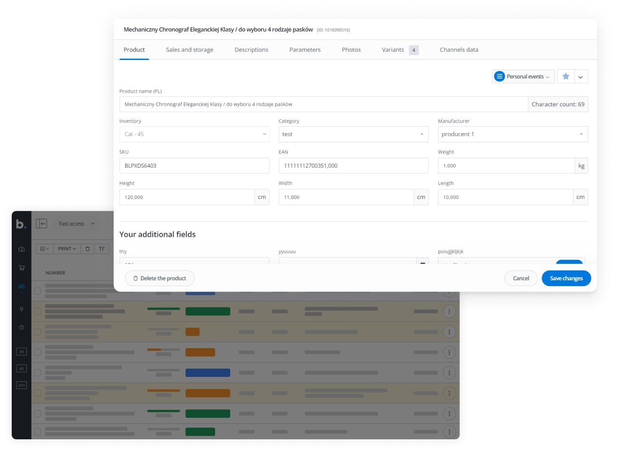 Product Manager as WMS