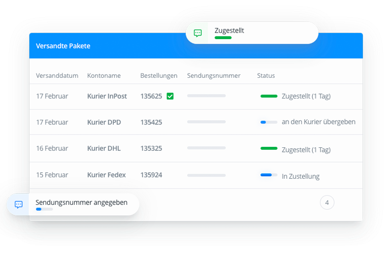 Paketstatusverfolgung