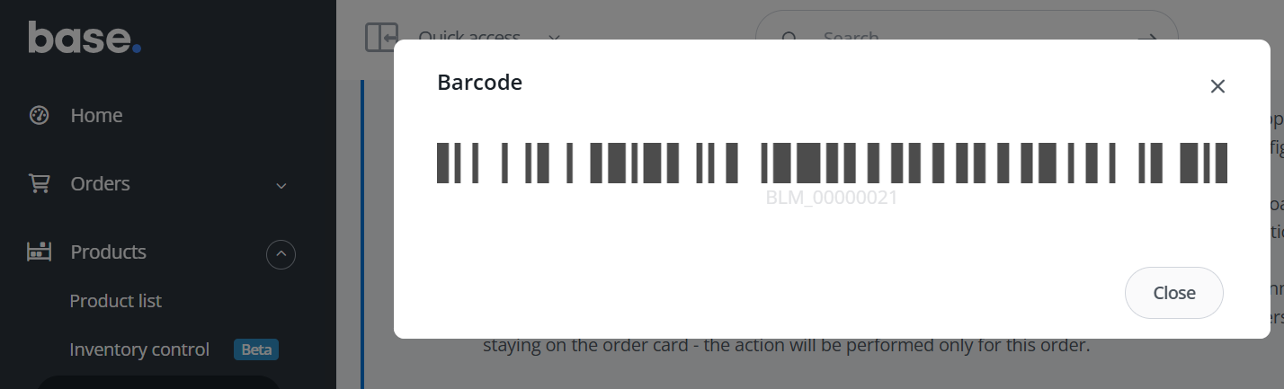 Barcode label generation