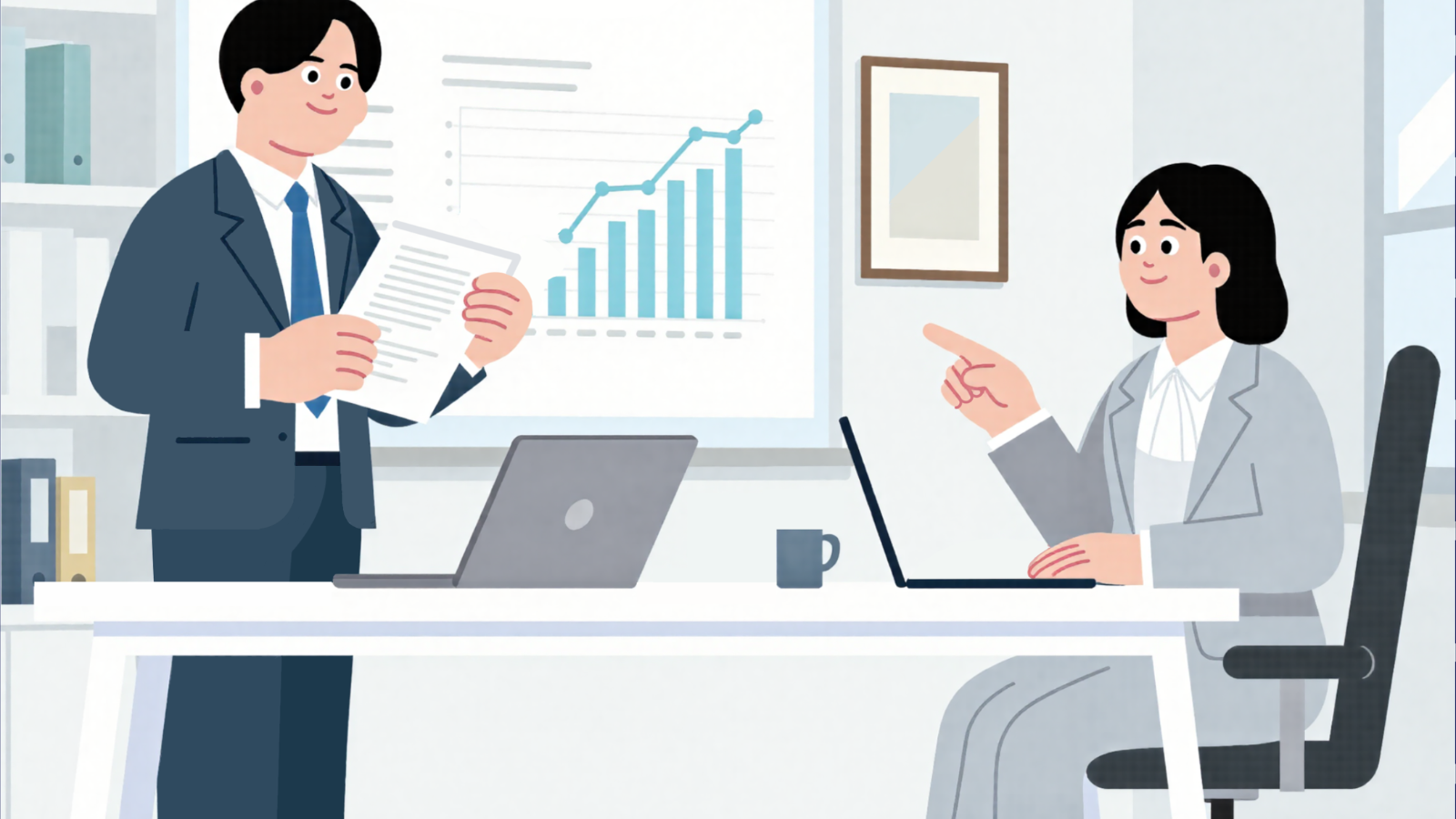 Team reviewing sales performance charts, representing data gaps that prevent accurate demand forecasting.