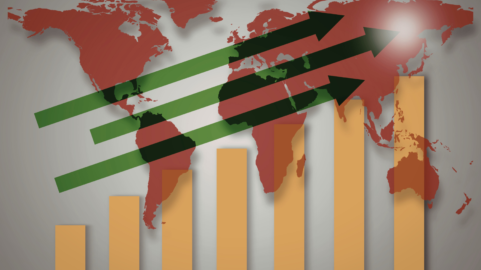 global market expansion chart showing increasing growth opportunities for d2c brands