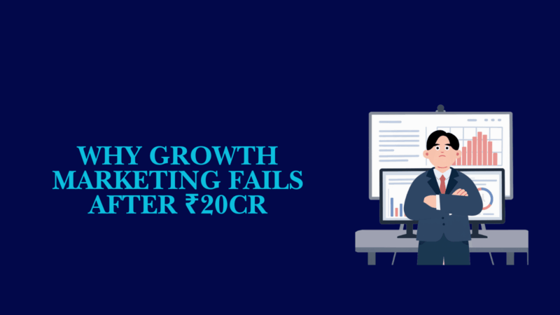 growth marketing failure illustration showing declining performance after scaling