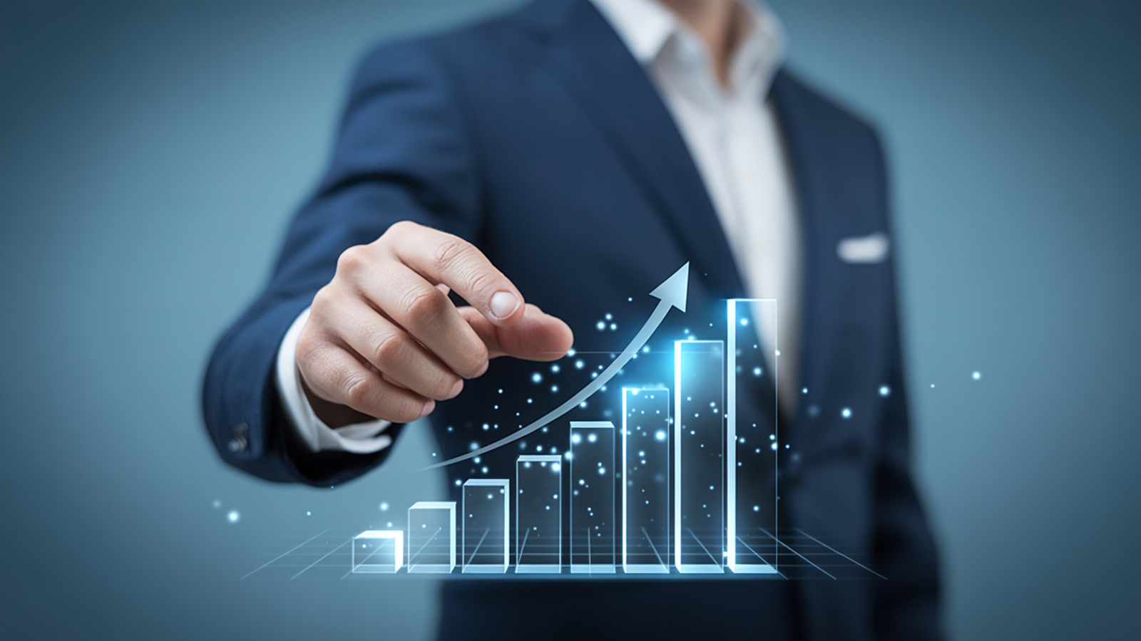 business growth illustration showing offline expansion improving digital performance