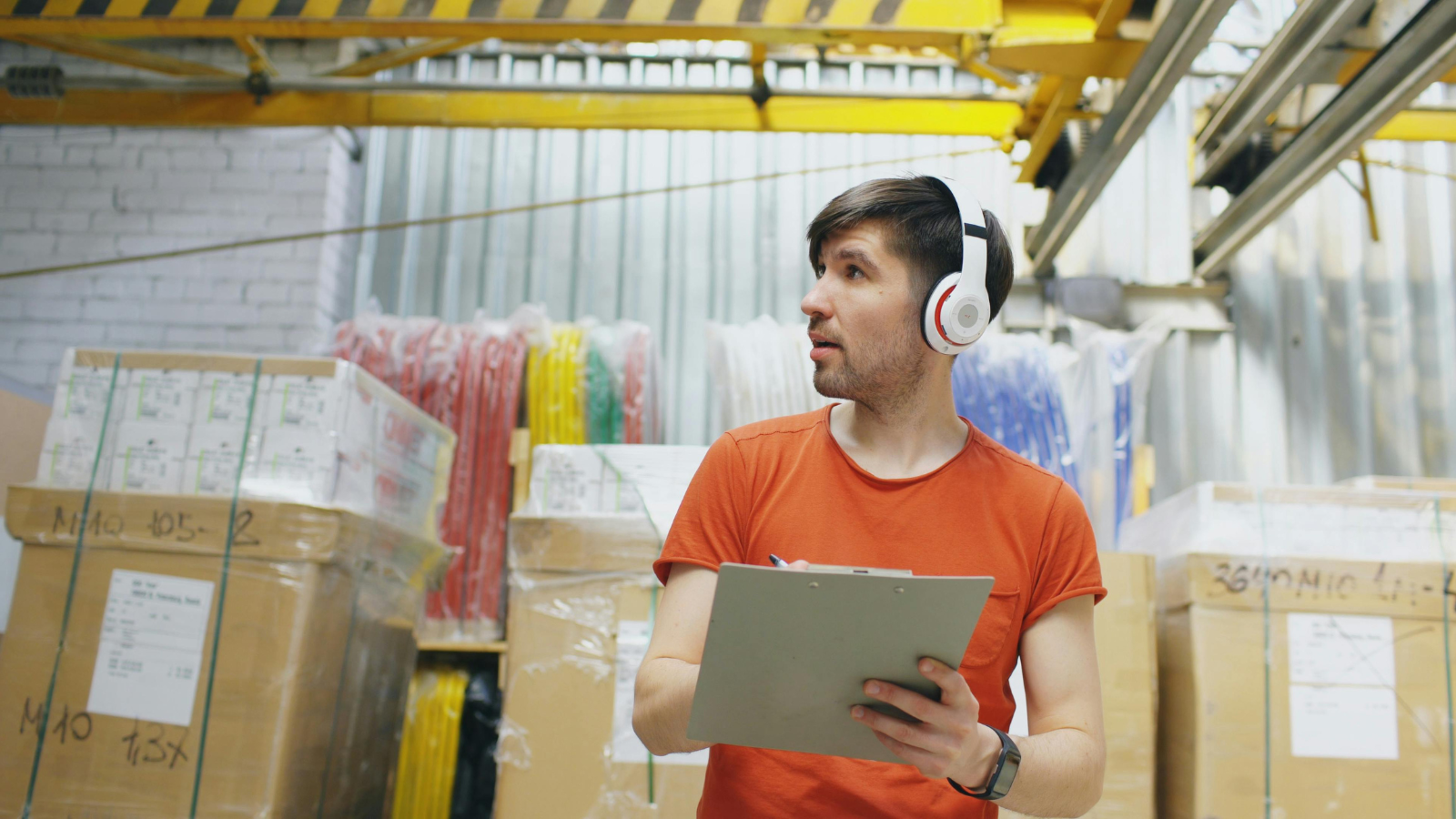 warehouse operations showing inventory handling and order fulfillment