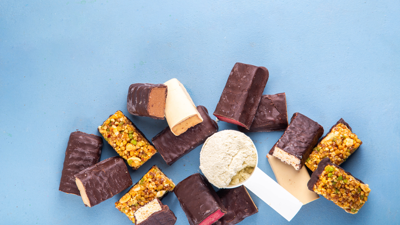 protein bars and healthy snacks product image showing d2c food brand category and competition