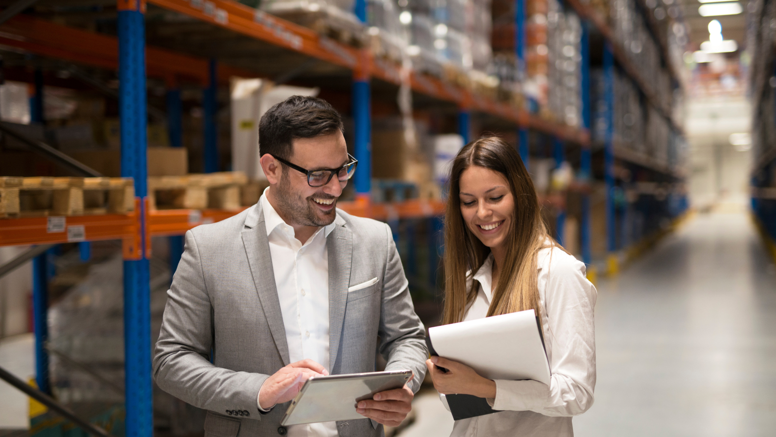 inventory management image showing warehouse operations and stock availability tracking