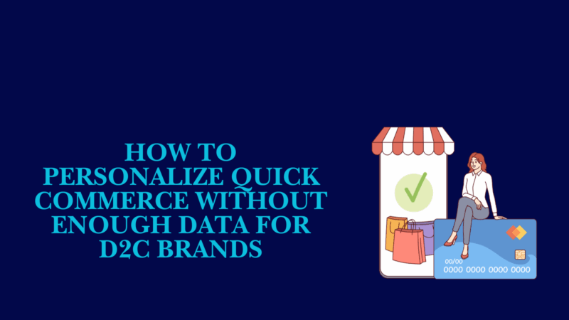 how to personalize quick commerce without enough data illustration with mobile shopping concept