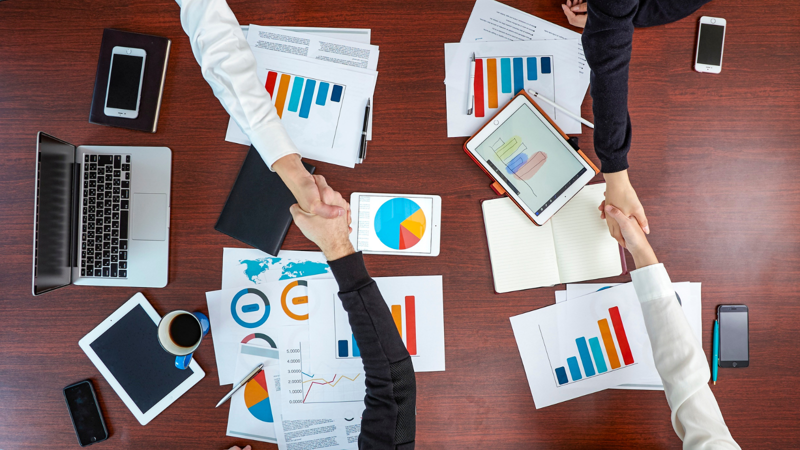 business strategy meeting image showing d2c planning analytics and partnership discussions