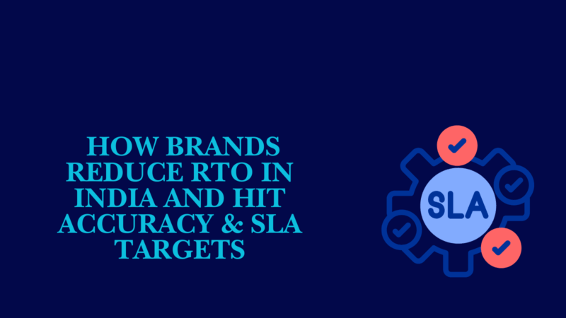 Illustration showing how brands reduce RTO in India and improve fulfilment accuracy and SLA targets