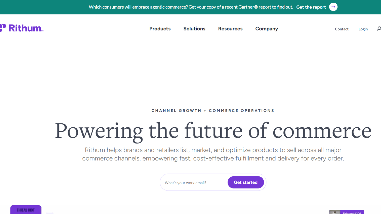 Rithum commerce platform for marketplace and order management