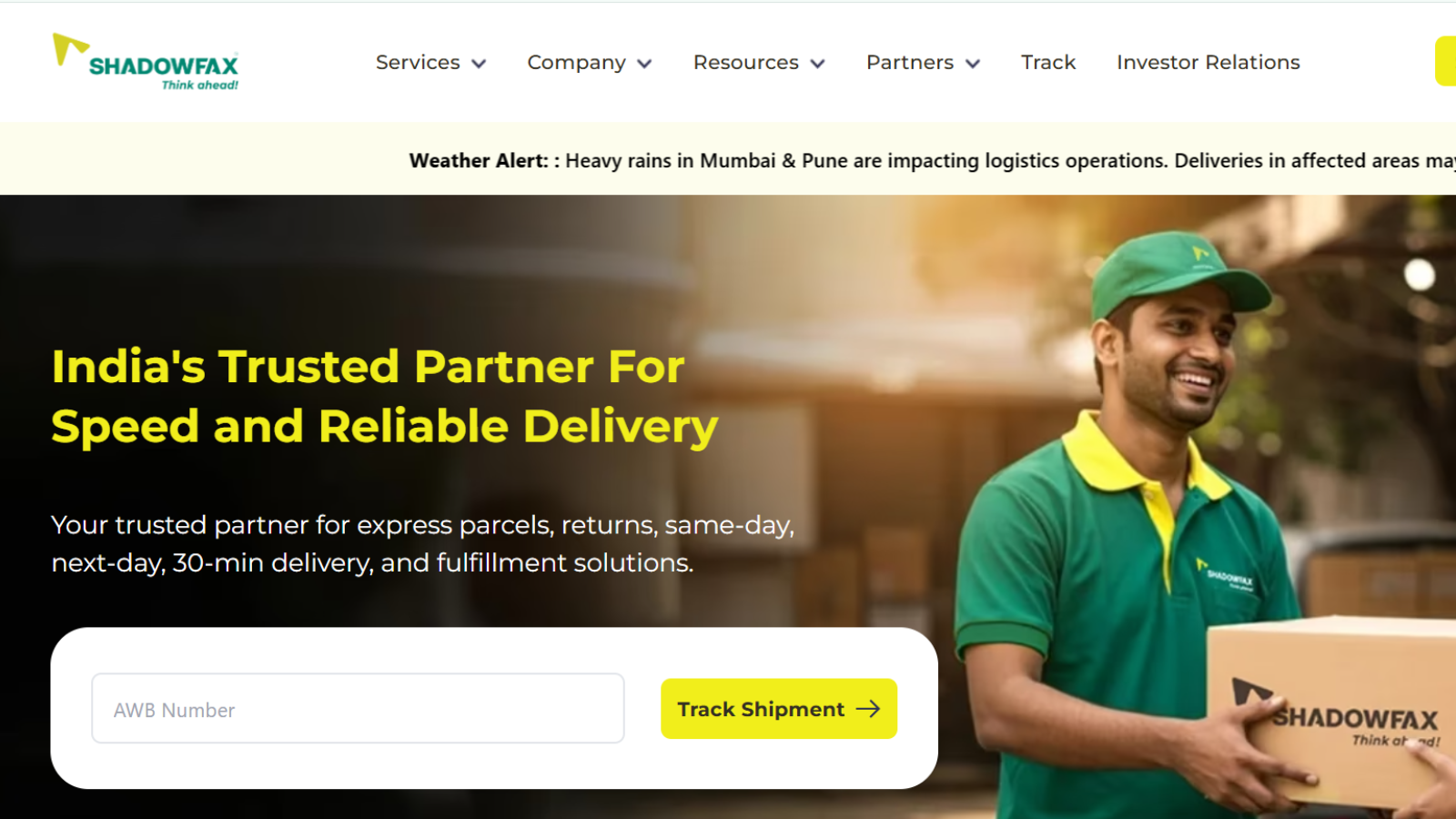 Shadowfax hyperlocal delivery platform for same-day ecommerce fulfilment