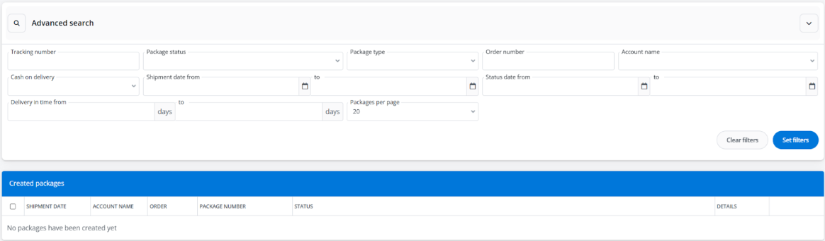 Advanced search AliExpress in Base