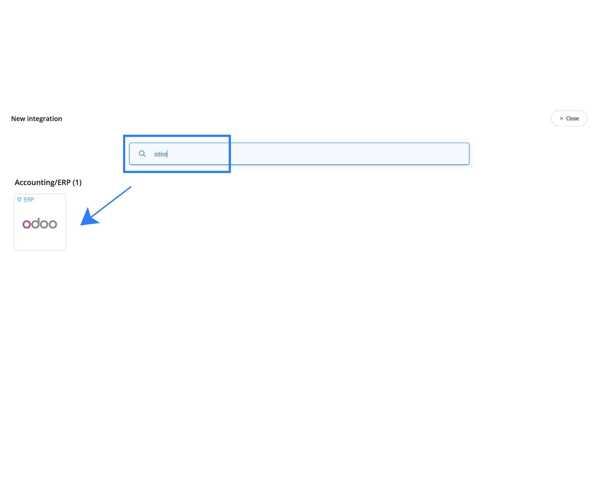 connecting odoo with base.com in integration