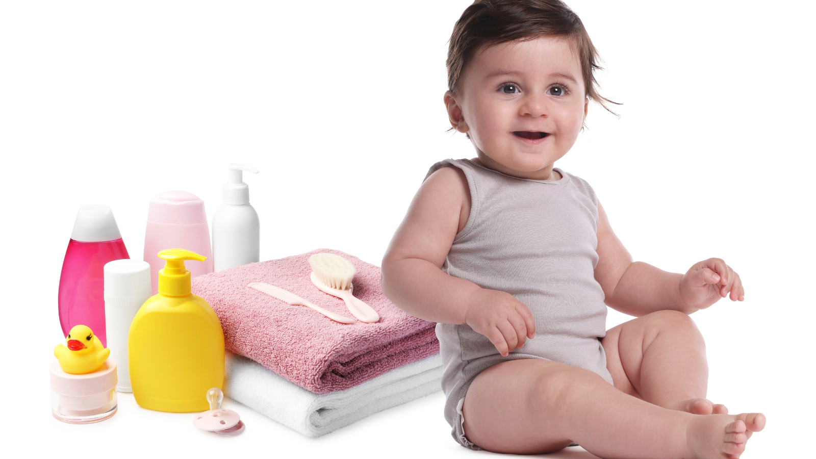baby care products image showing infant essentials and hygiene products for quick commerce