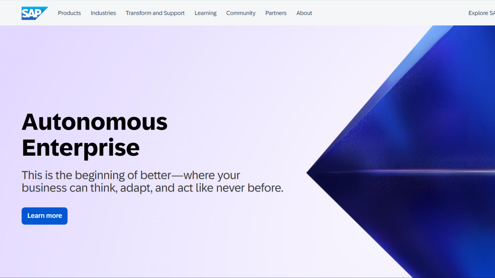 SAP enterprise order management platform homepage