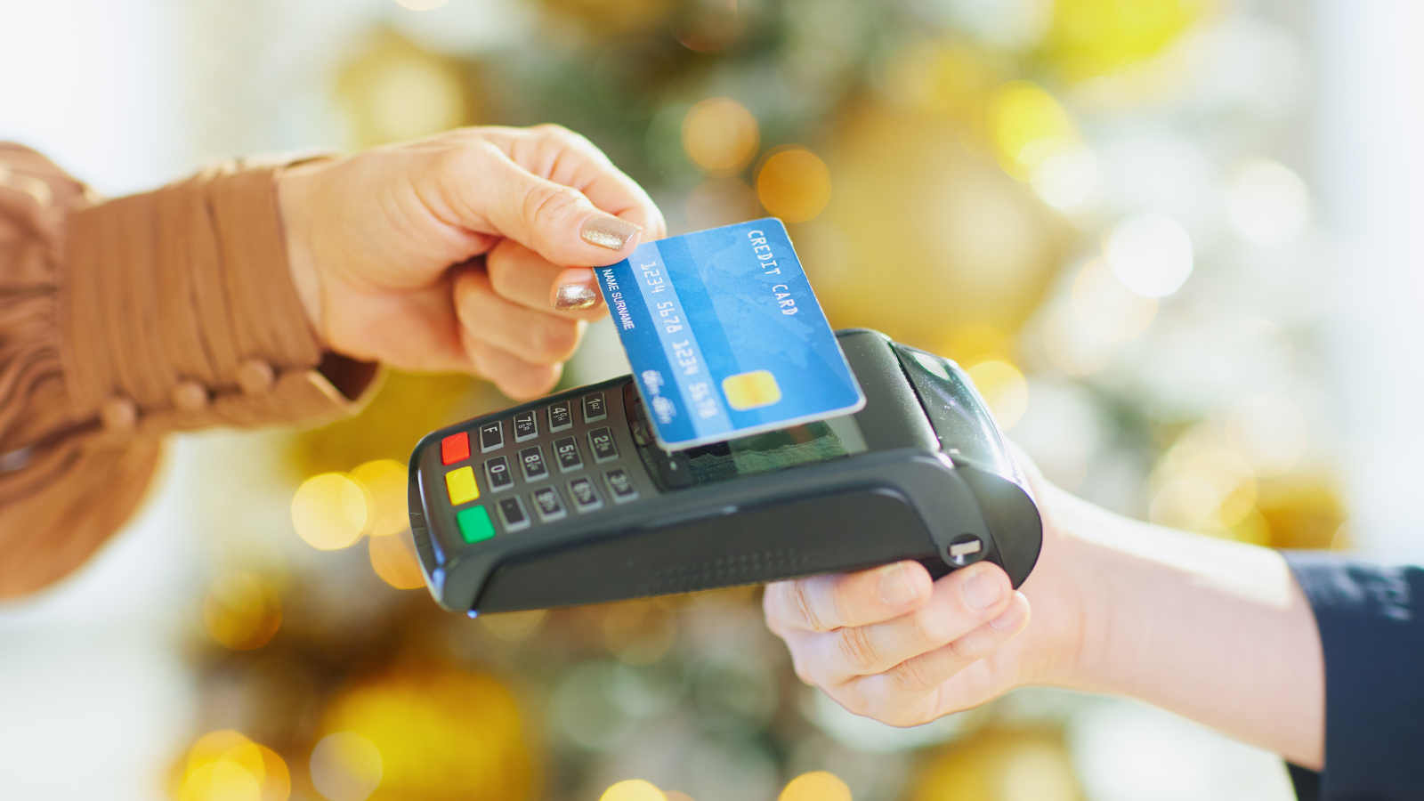 Customer making a prepaid card payment for an ecommerce purchase
