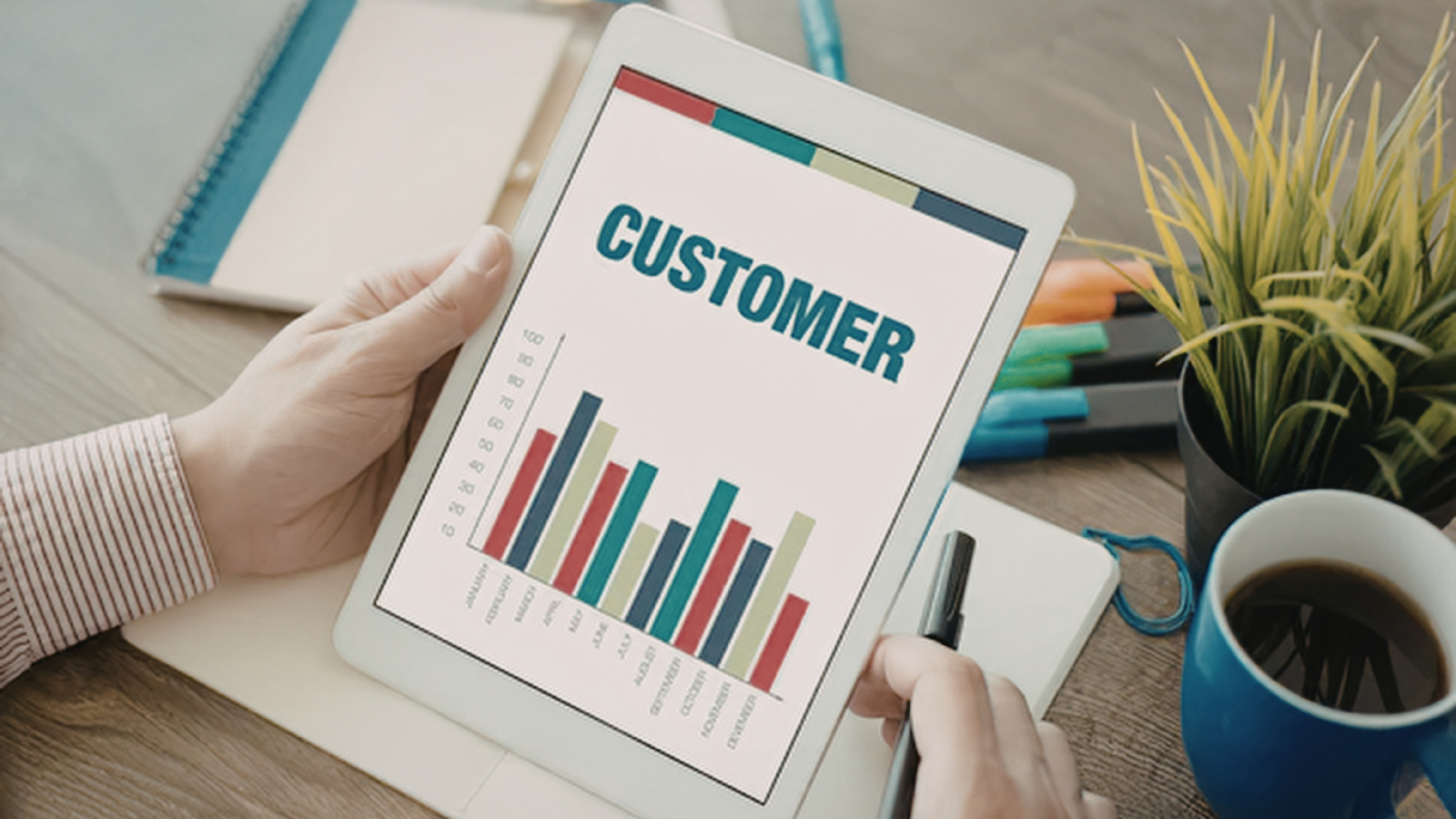 Customer analytics dashboard showing hyperlocal sales and purchasing trends