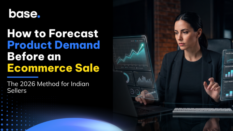 Ecommerce demand forecasting dashboard showing product sales trends and inventory data