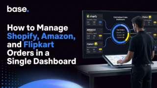 E-commerce operator viewing Shopify, Amazon, and Flipkart orders through a centralized order management dashboard.