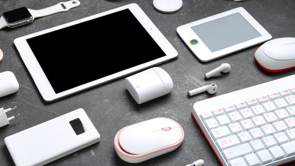 Consumer electronics and mobile accessories inventory planning showing devices and accessories with high capital value and tighter inventory buffers
