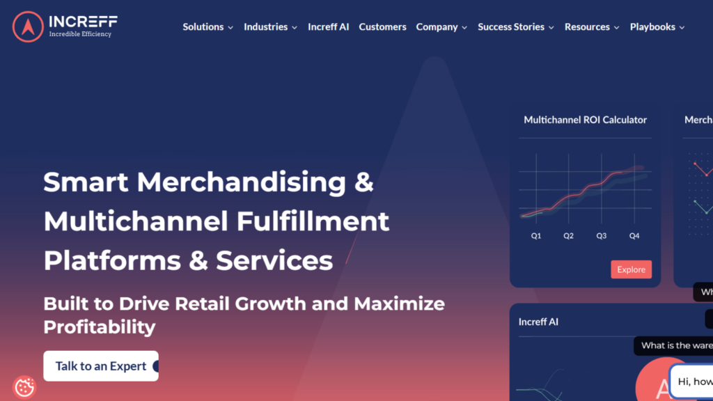 Increff merchandising and multichannel fulfilment platform showing retail growth, inventory, and merchandising capabilities
