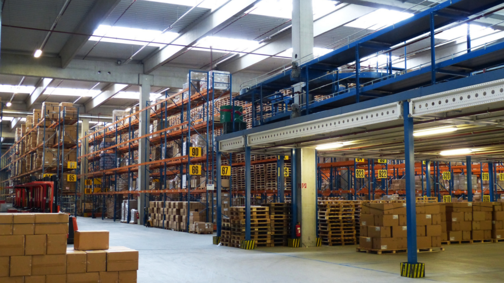 Multi-warehouse inventory management showing separate warehouse stock levels and allocation controls for marketplace-committed inventory
