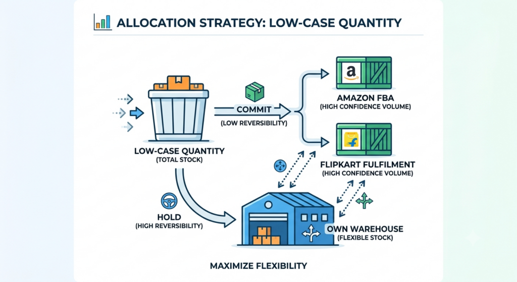 Forecast planning workflow showing baseline, lift factor, placement, scenario, and approval assumptions