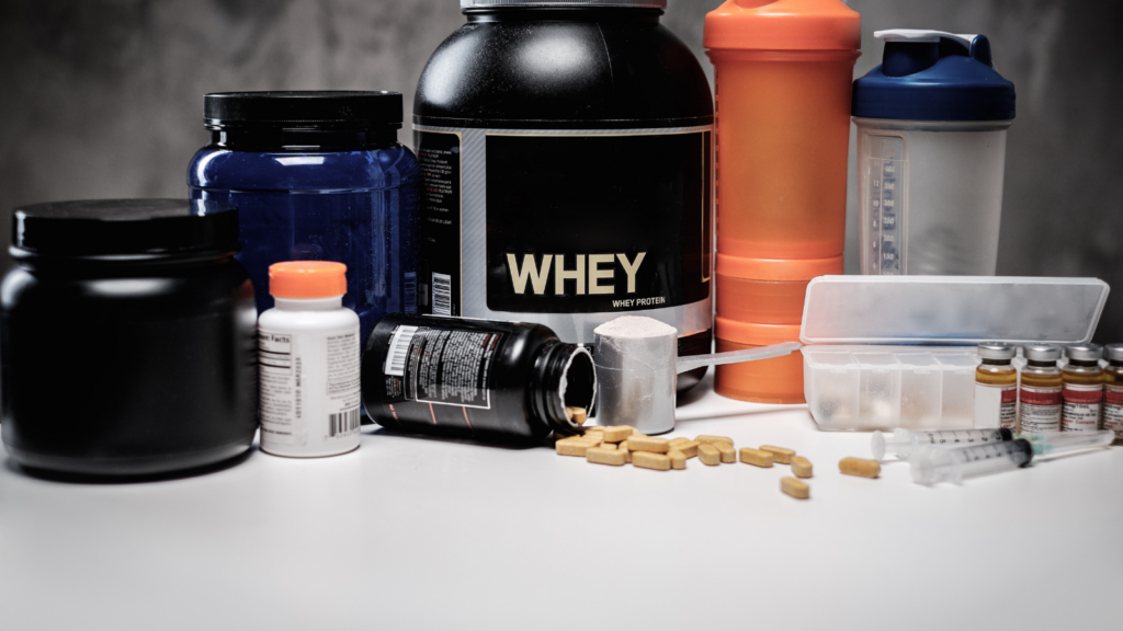 Health, wellness, and supplement inventory planning showing supplement containers, capsules, and batch-sensitive products