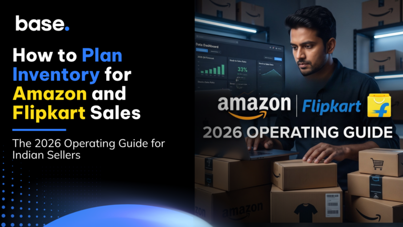 Amazon and Flipkart inventory planning guide showing separate marketplace forecasts, fulfilment commitments, warehouse buffers, and sale-day controls