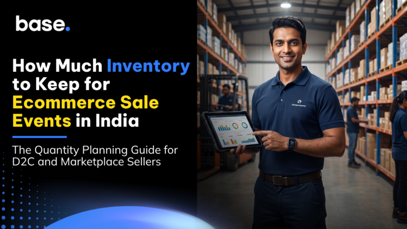 Ecommerce sale inventory planning guide for Indian D2C and marketplace sellers showing inventory strategy for peak sales events.