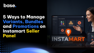 Instamart seller panel for managing product variants, bundles, and promotions through structured catalog and commercial data