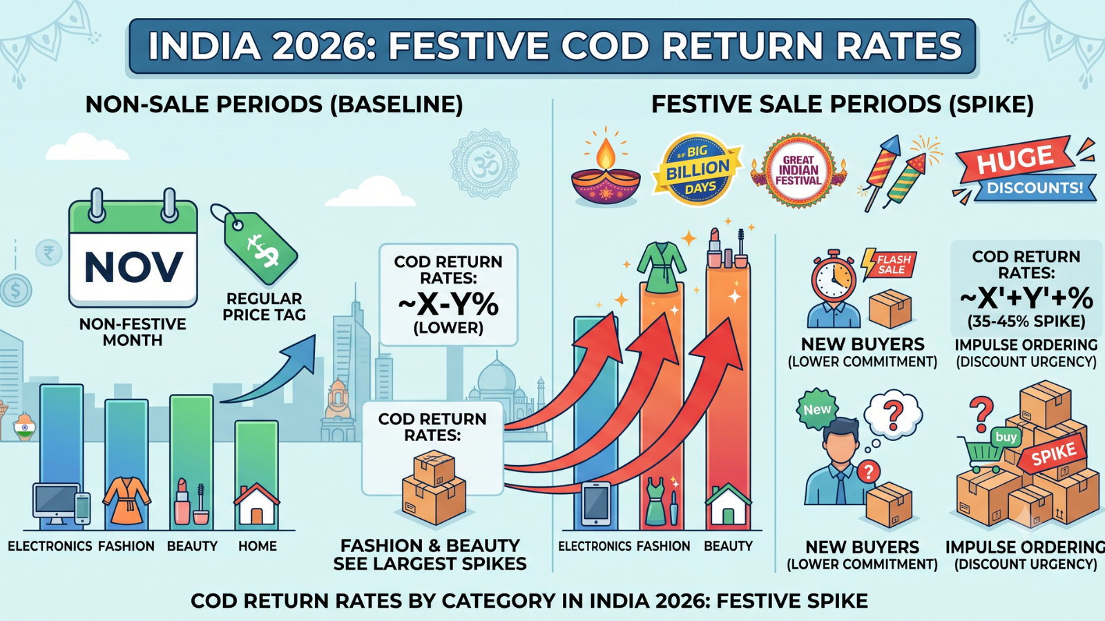 Festive sale periods increasing COD return rates across product categories