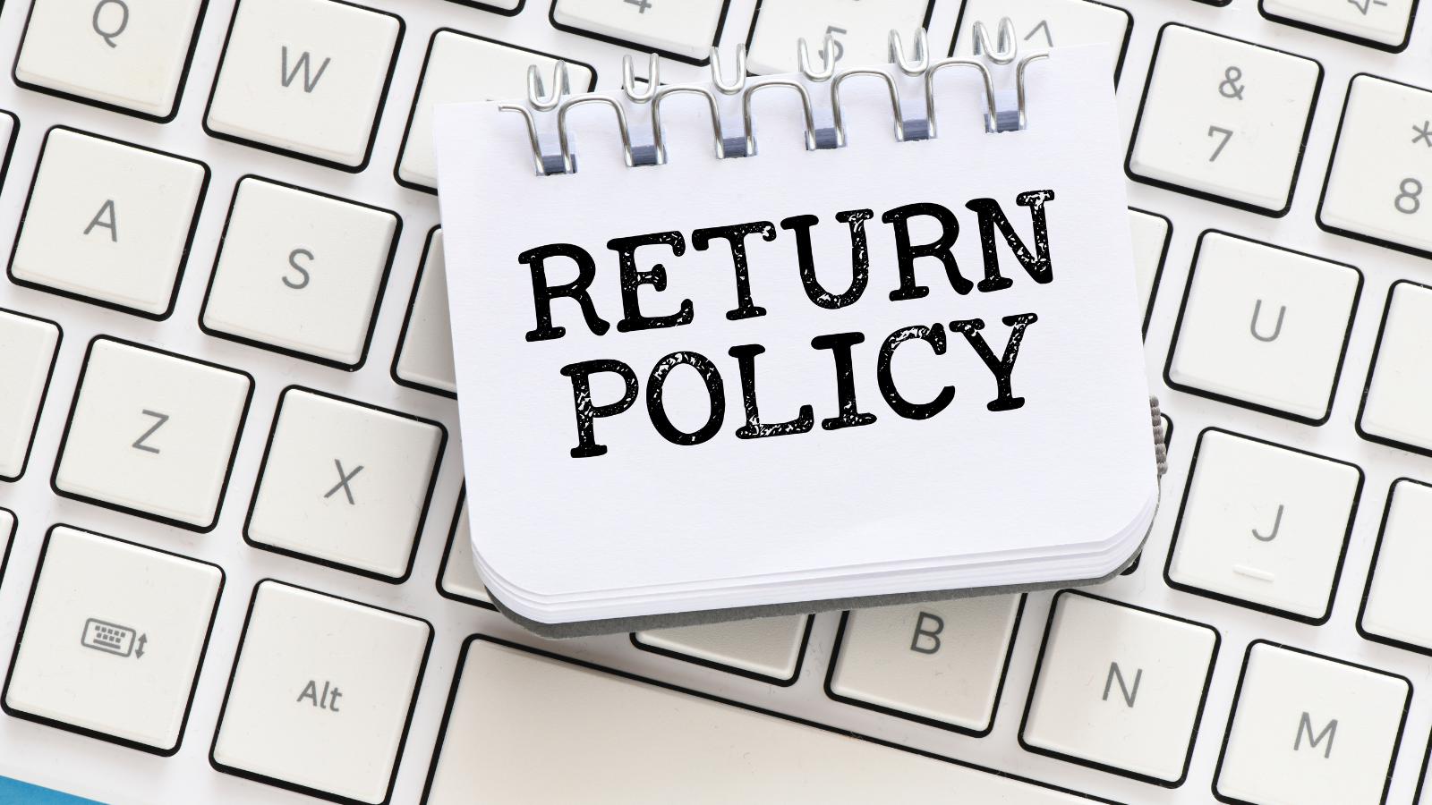 Return policy document highlighting clear ecommerce return and exchange guidelines