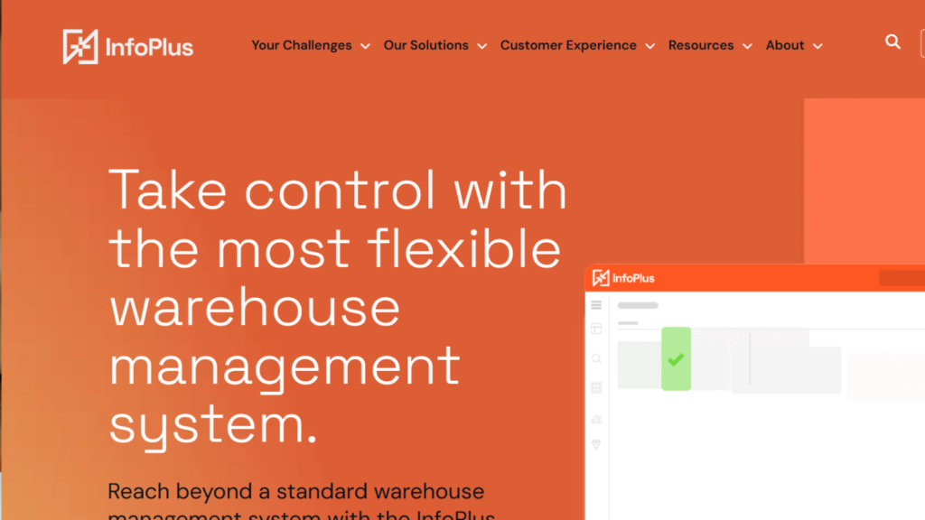 Infoplus warehouse management software dashboard