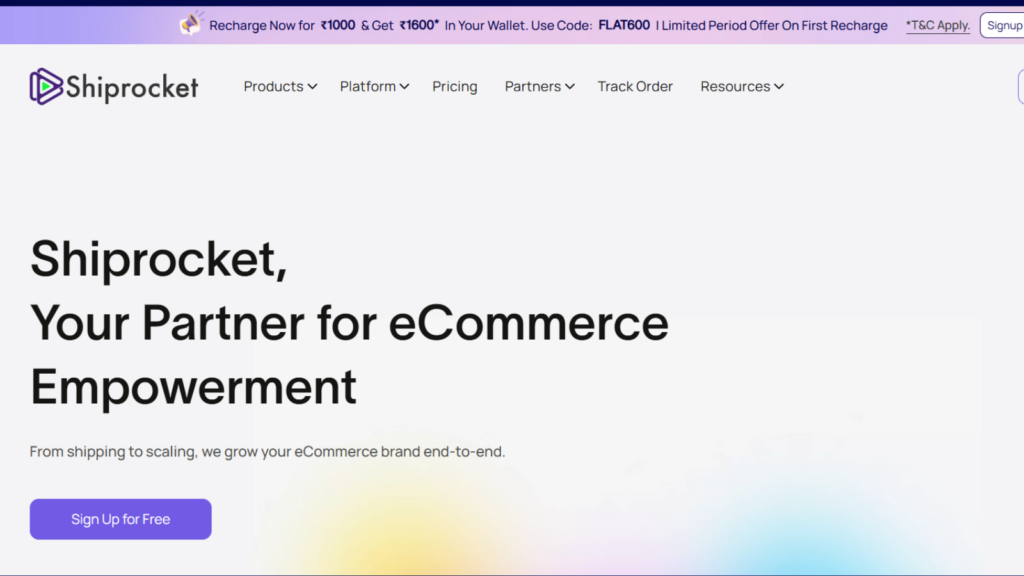 Shiprocket Fulfillment warehouse management platform