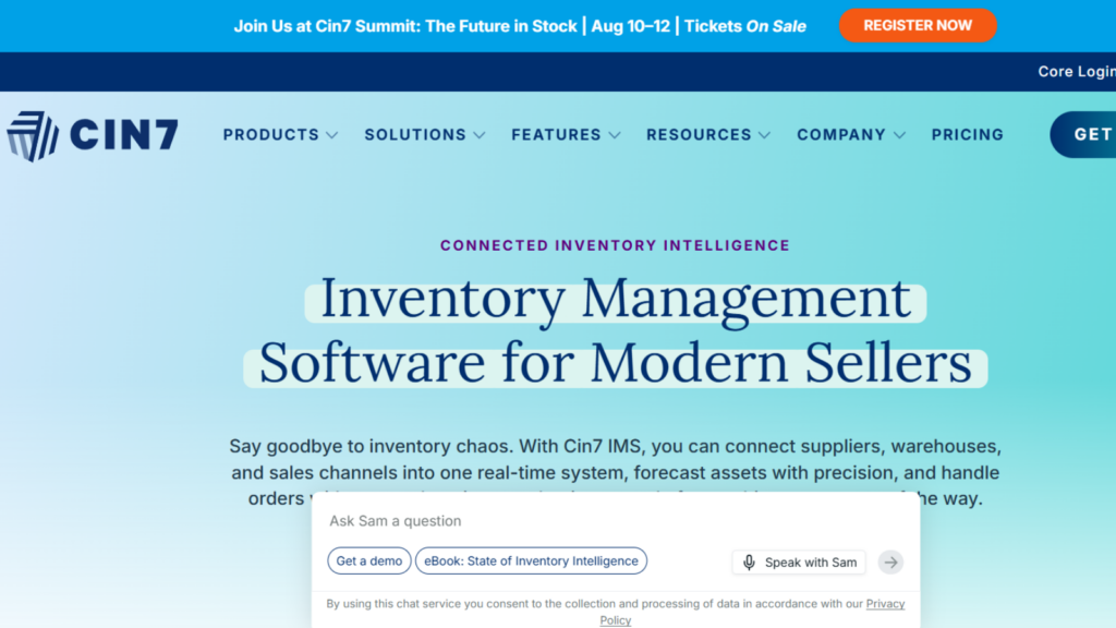 Cin7 inventory and warehouse management software