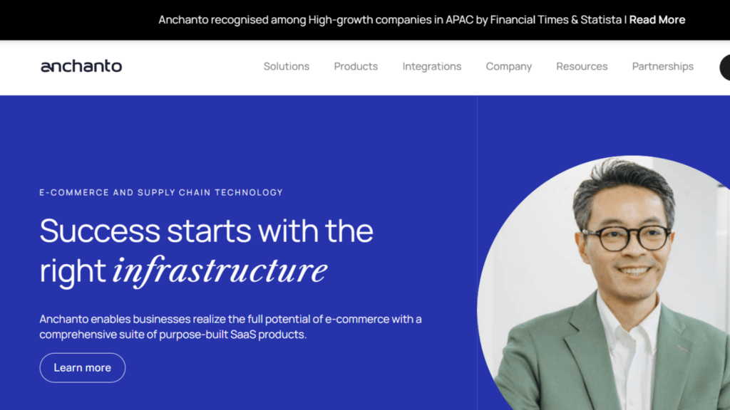 Anchanto ecommerce and supply chain platform for product, marketplace, and fulfillment management