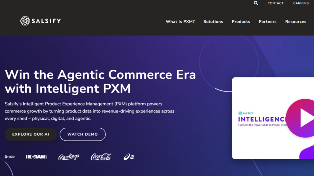 Salsify product experience management platform for product content and digital commerce
