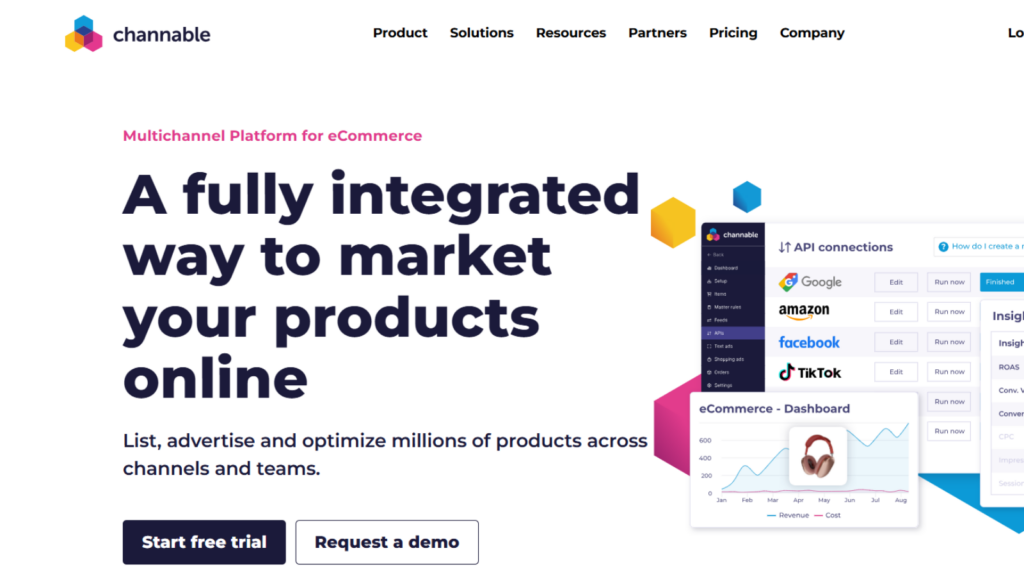 Channable product feed management platform for marketing channels and online marketplaces