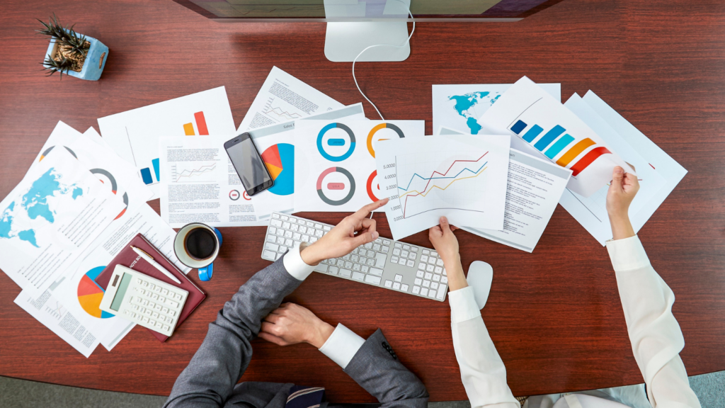 Ecommerce analytics reports showing product, sales, inventory, and performance data for catalog decisions