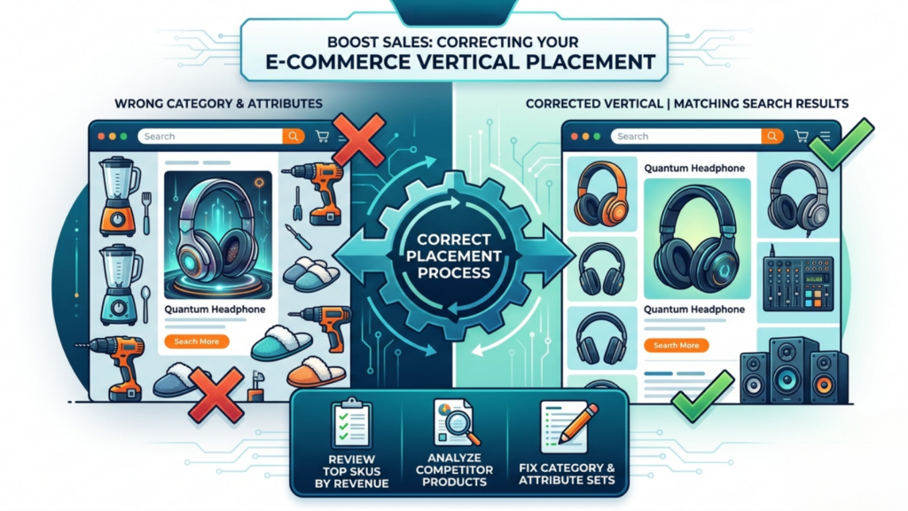 Flipkart category and ecommerce vertical placement showing correct product categorization