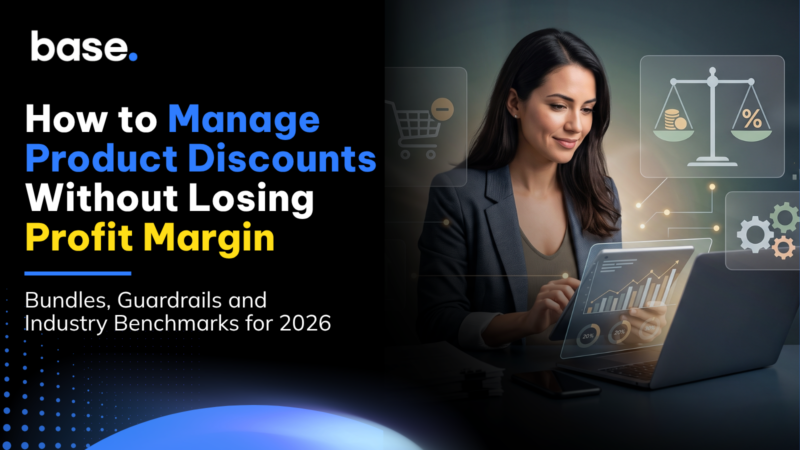 Product discount strategy guide showing bundles, guardrails, and industry benchmarks for protecting profit margins in 2026