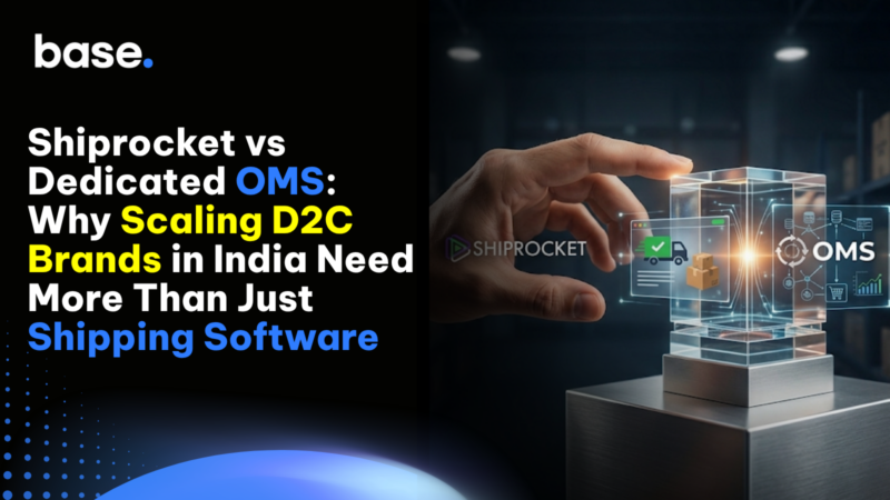 Shiprocket vs dedicated OMS comparison showing why growing D2C brands need more than shipping software