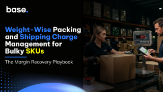 Weight-wise packing and shipping charge management guide showing how bulky SKU sellers can reduce freight costs and recover margins
