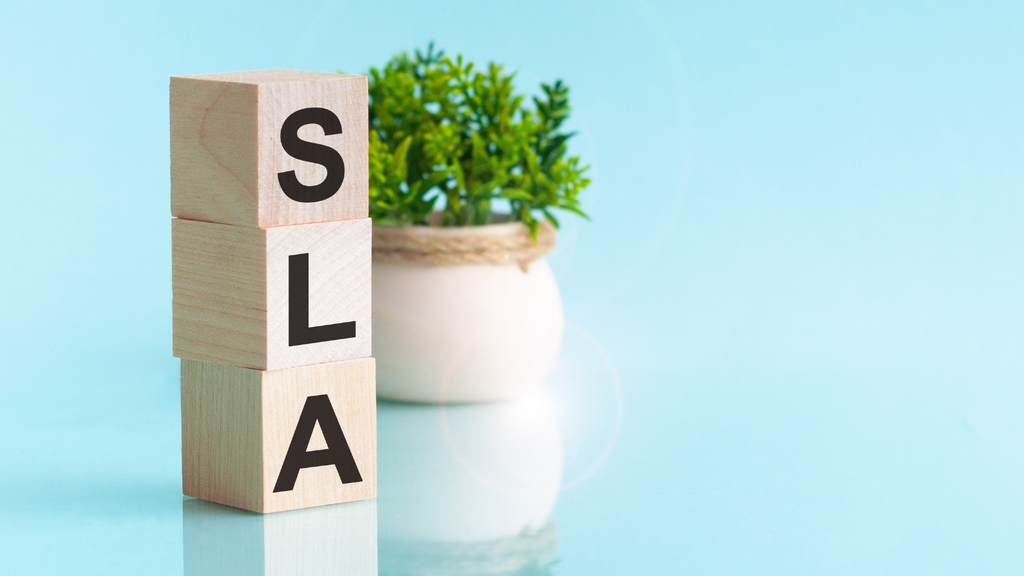 SLA concept illustration representing marketplace service-level requirements and dispatch deadlines