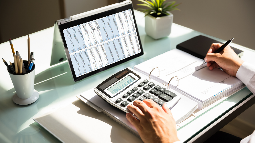 Accounting and ecommerce operations illustration showing financial data management and system integration