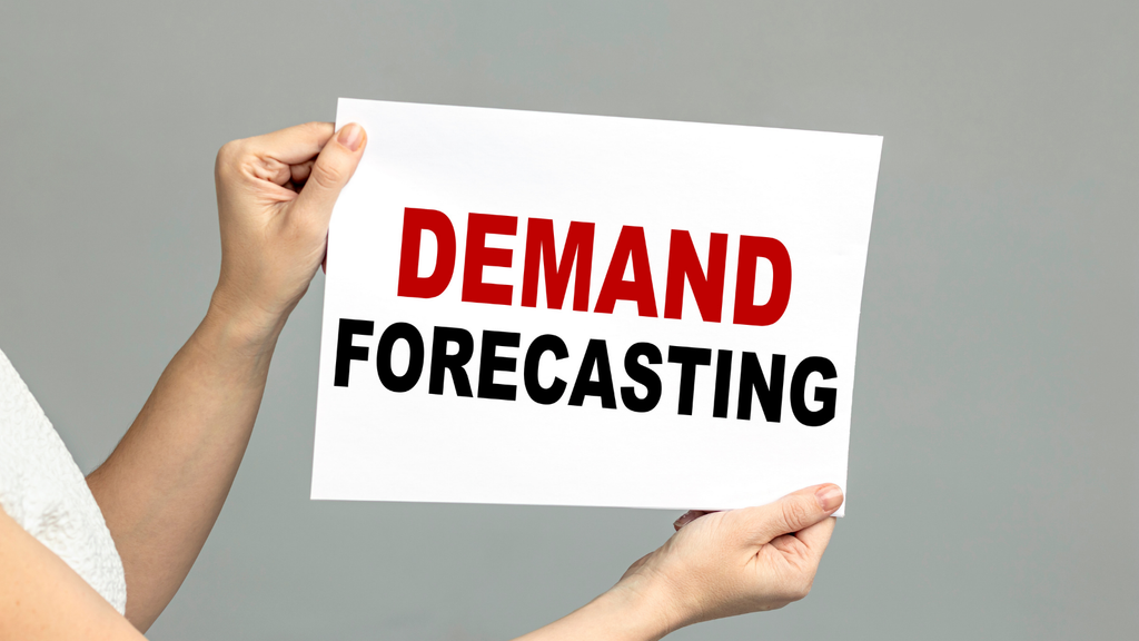 Demand forecasting concept showing data-driven prediction of future inventory requirements and changing customer demand